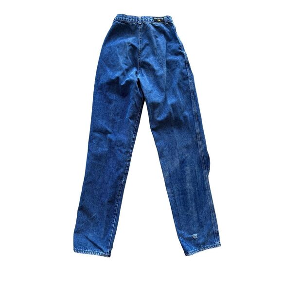 Rocky Mountain wrap women’s  28 vintage 90s blue jeans high rise bareback  weste - Picture 3 of 8
